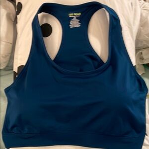 PLUS SIZE Tek Gear Blue Racerback Sports Bra